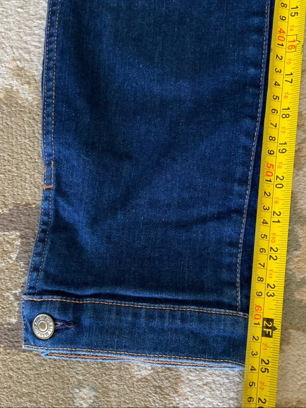7 For All Mankind Deep Indigo Slim Straight Jeans - Picture 6 of 8